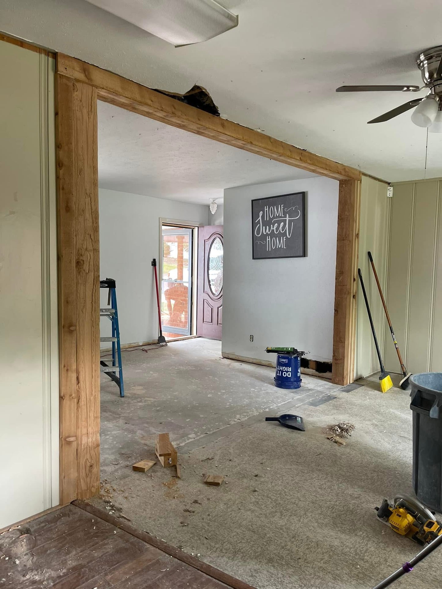 Living Room Expansion with Wall Removal