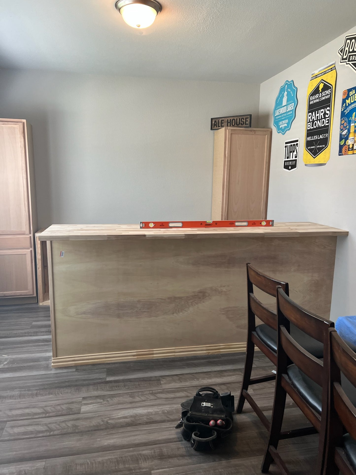 Flex Room Conversion into a Custom Home Bar