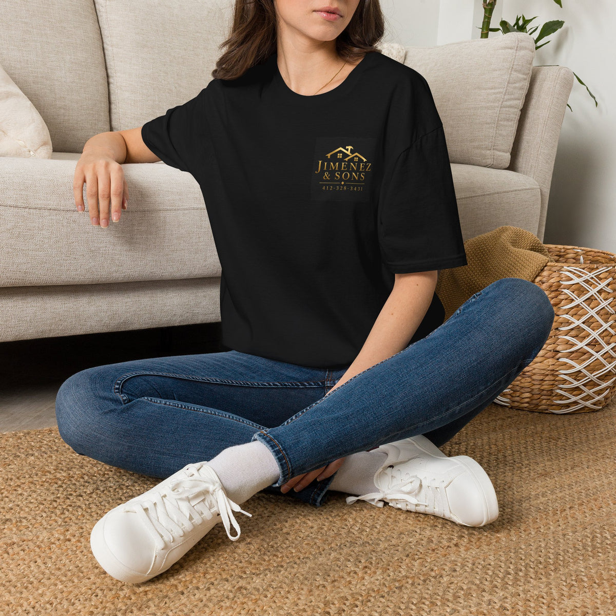 T-Shirt — Jimenez & Sons Gold Logo Tee