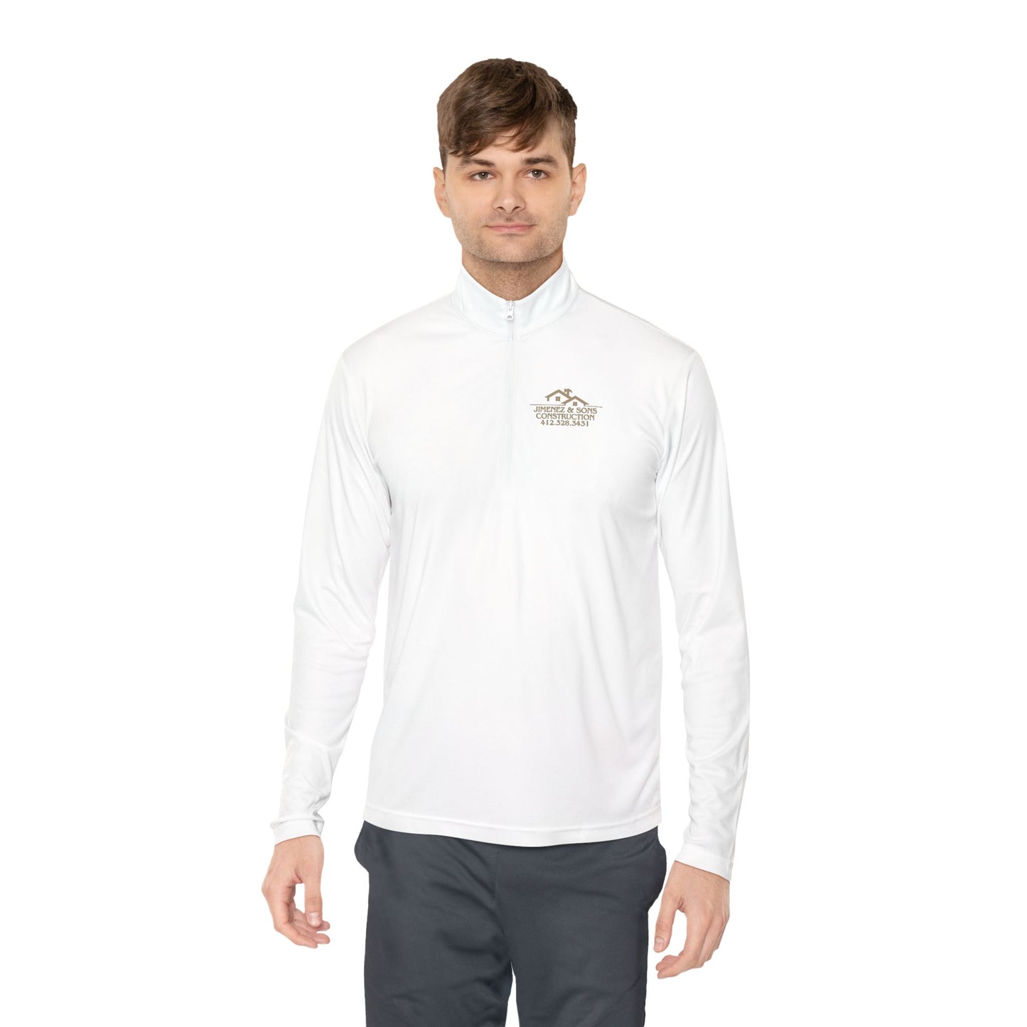Custom Logo Unisex Quarter-Zip Pullover | Personalized Workwear, Company Apparel, Construction Gear, Team Uniform, Business Sweatshirt