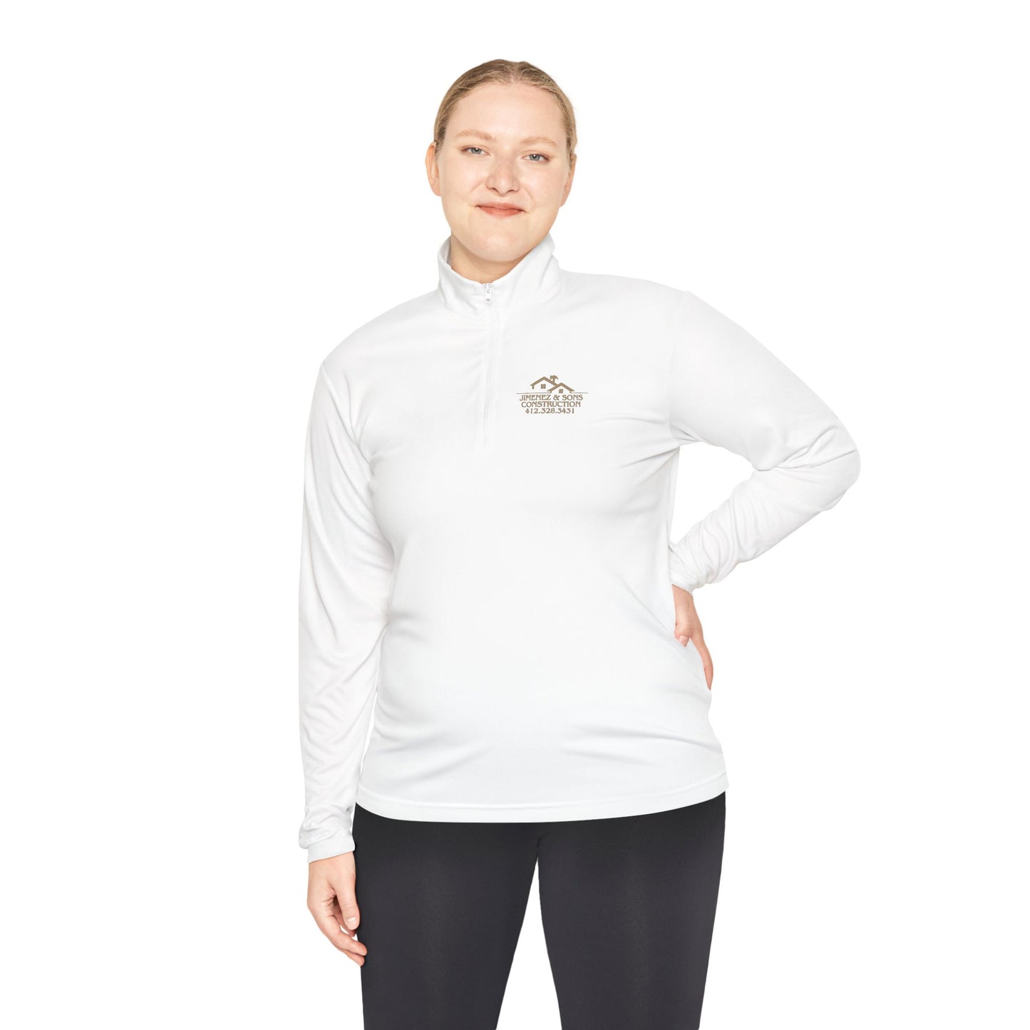 Custom Logo Unisex Quarter-Zip Pullover | Personalized Workwear, Company Apparel, Construction Gear, Team Uniform, Business Sweatshirt