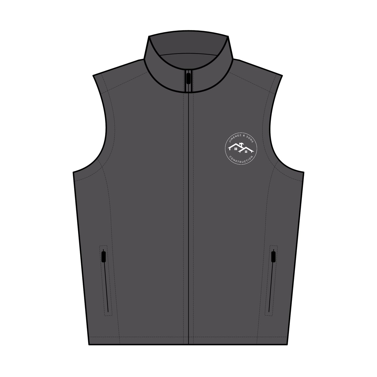 Men's Soft Shell Vest - Embroidered