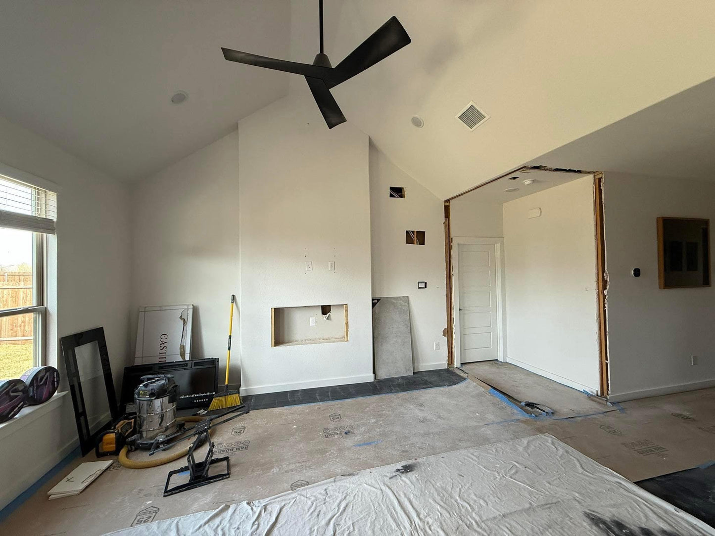 Open Walkway & Wall Removal with Drywall Finish
