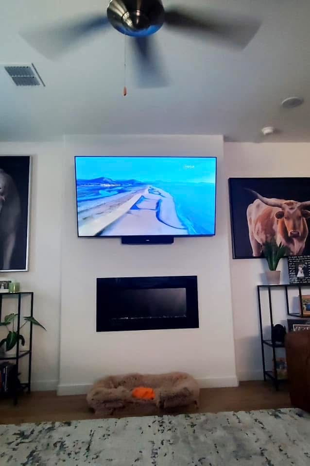 Custom Fireplace Feature Wall Remodel