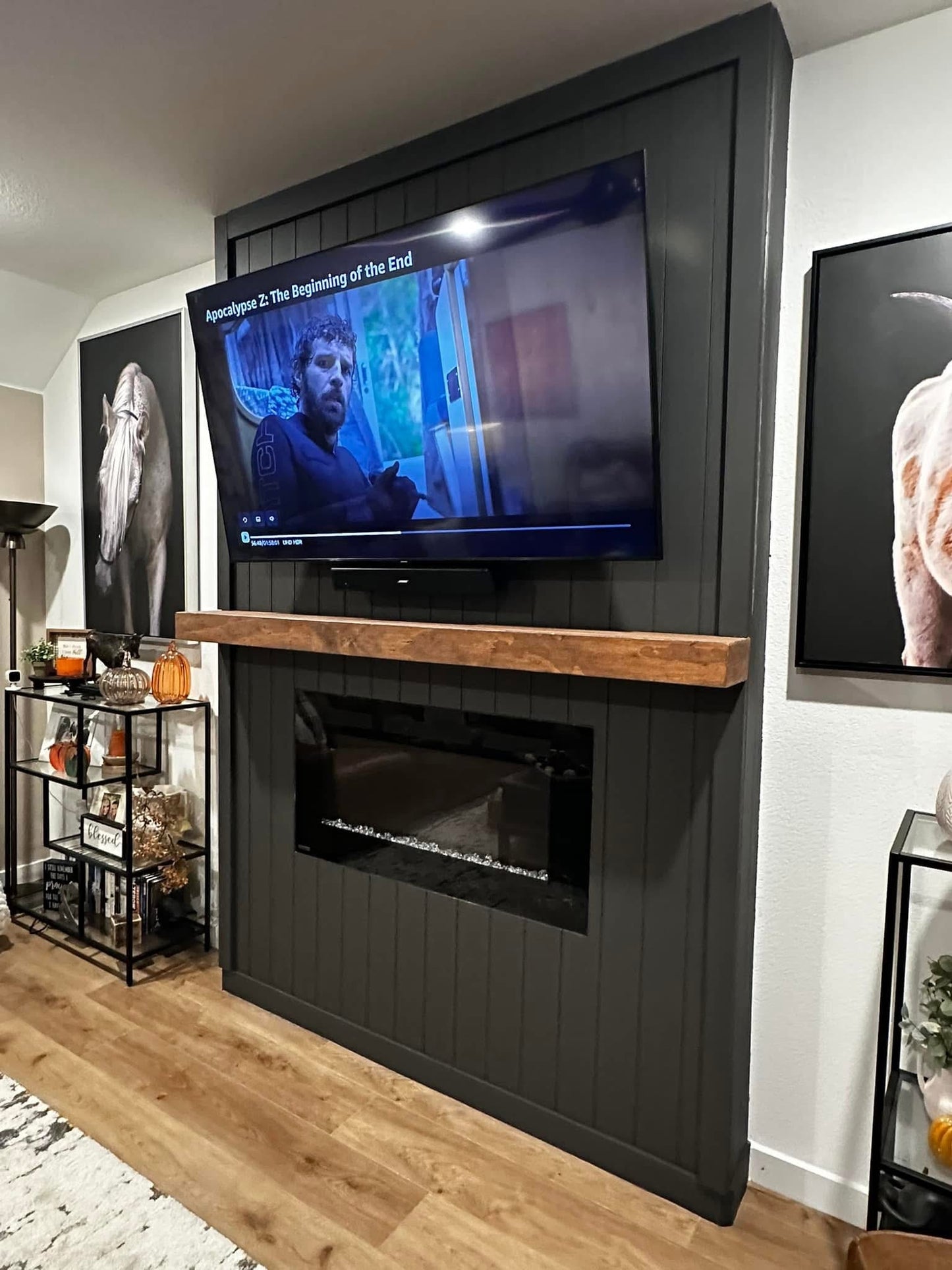 Custom Fireplace Feature Wall Remodel