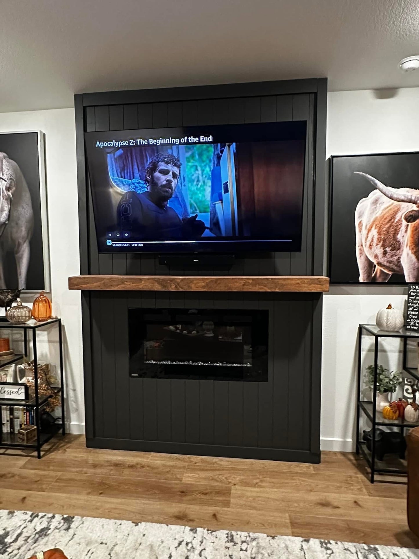 Custom Fireplace Feature Wall Remodel