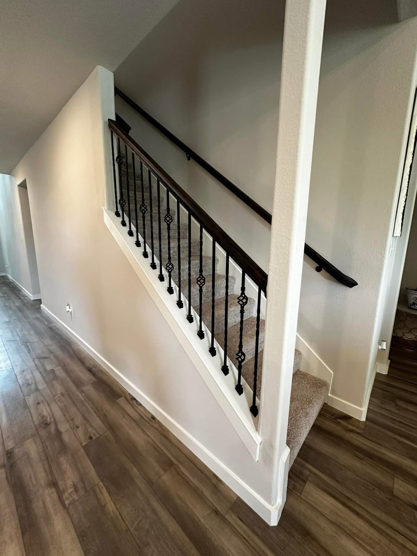 Half Wall Removal & Open Stair Railing Installation