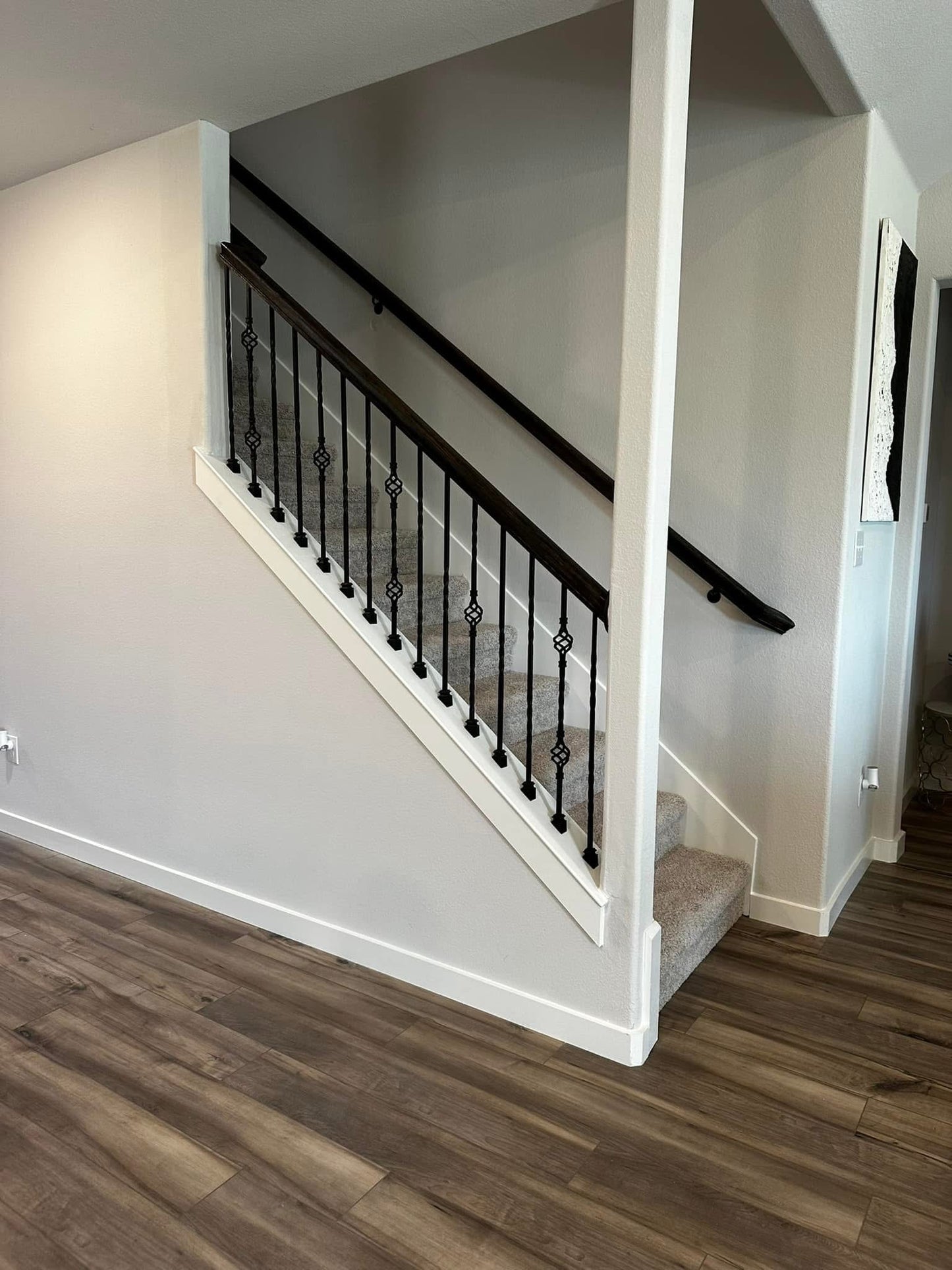 Half Wall Removal & Open Stair Railing Installation