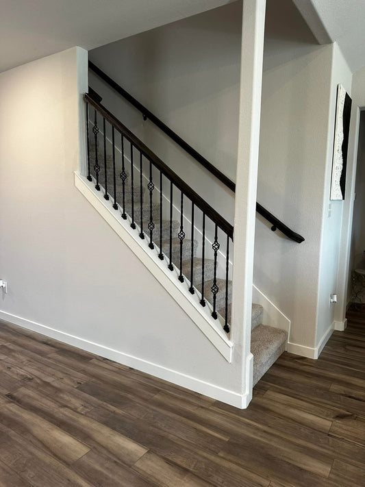 Half Wall Removal & Open Stair Railing Installation