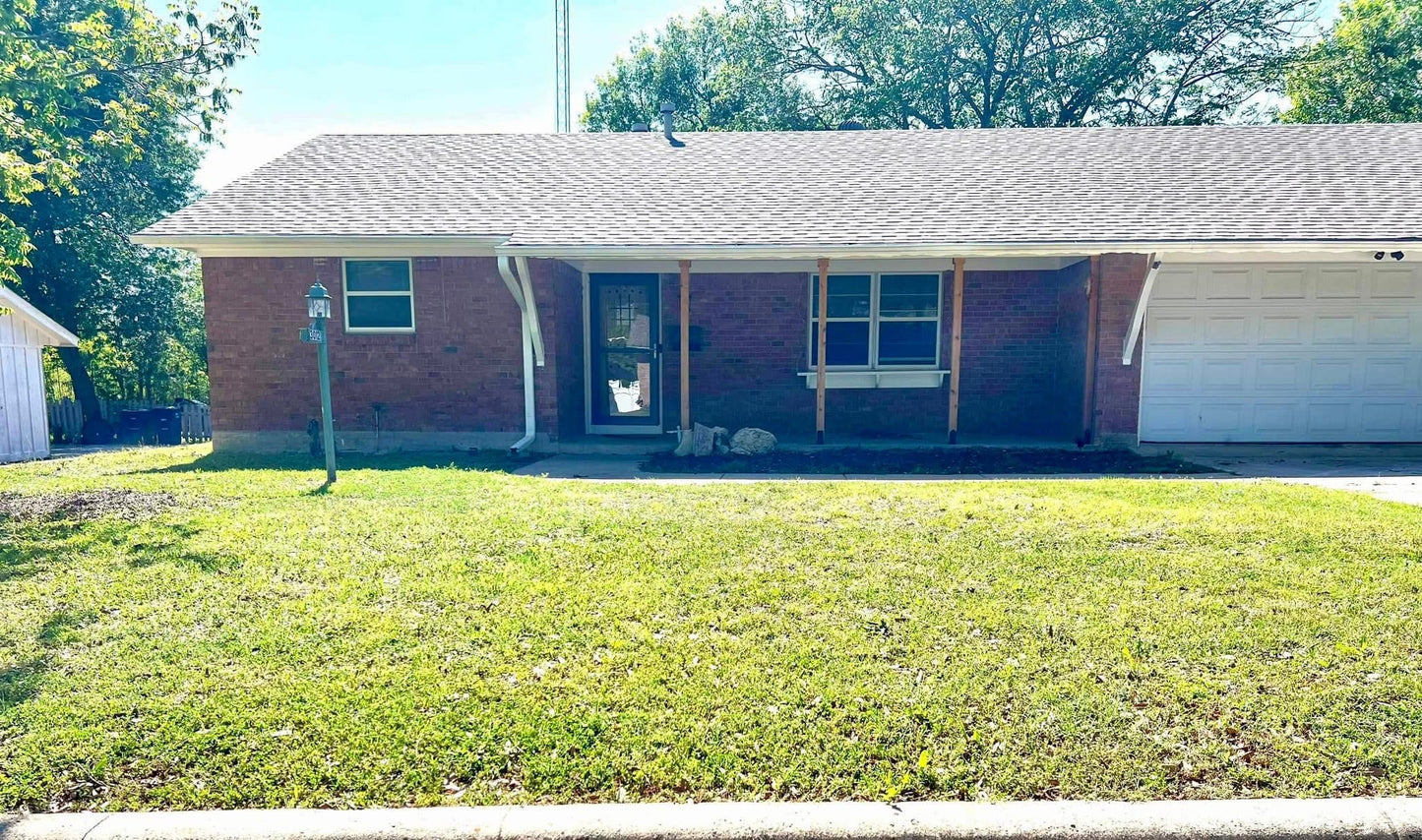 Exterior House Remodel with Open Porch & Cedar Posts