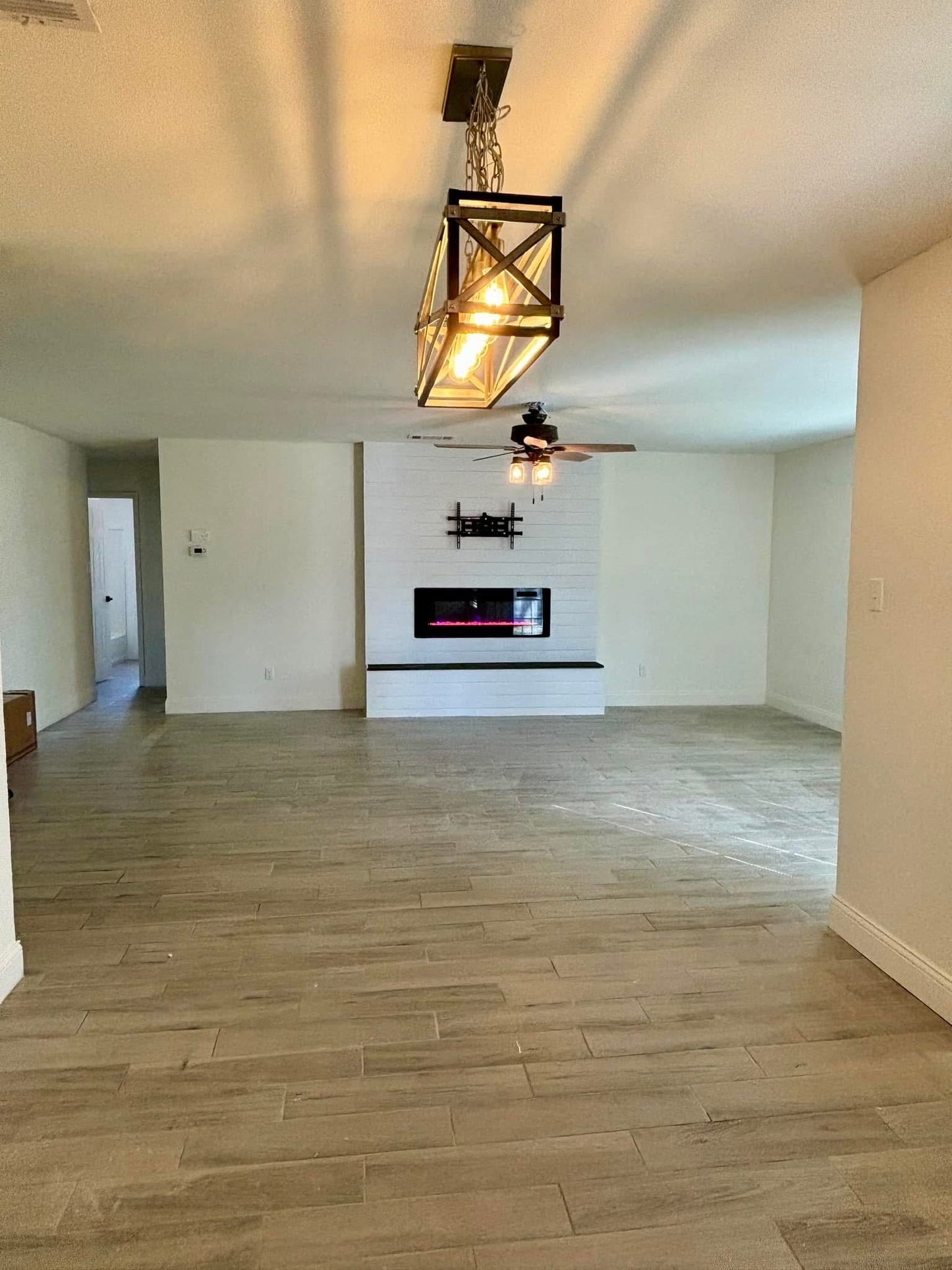 Custom Fireplace Built-Out with Bench Seating