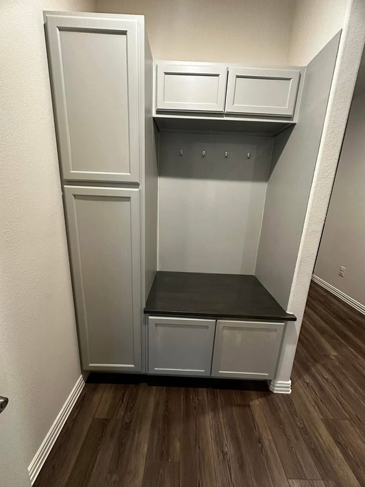 Handmade Custom Mudroom & Cabinet