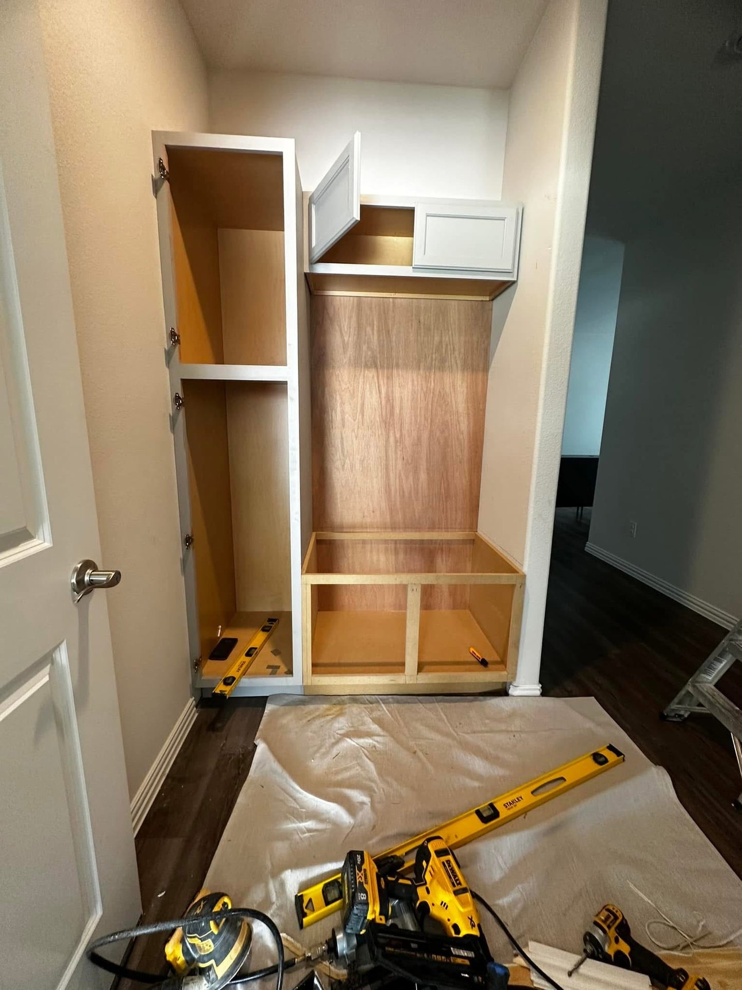 Handmade Custom Mudroom & Cabinet
