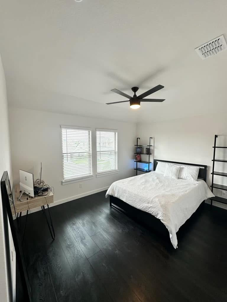 Primary Bedroom Remodel with Accent Wall & Flooring